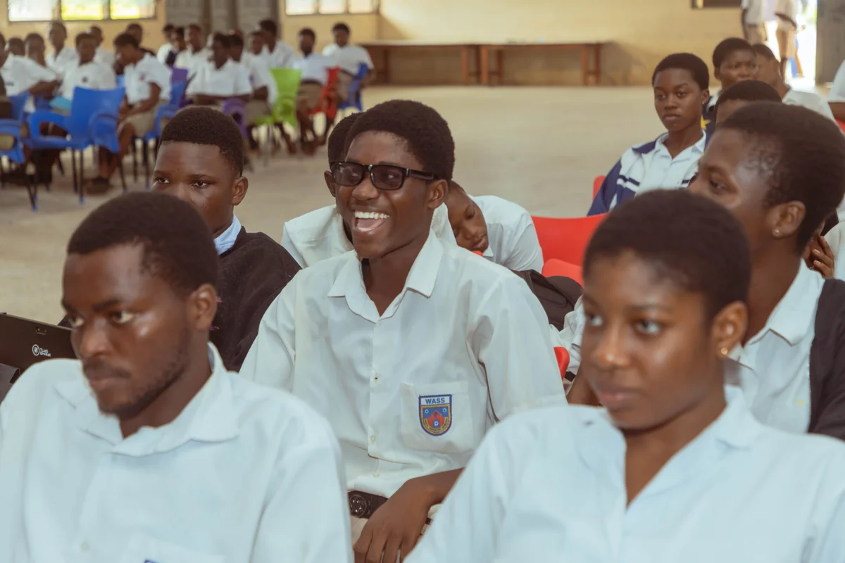 Young people participating in a Snuggli Health outreach in Ghana